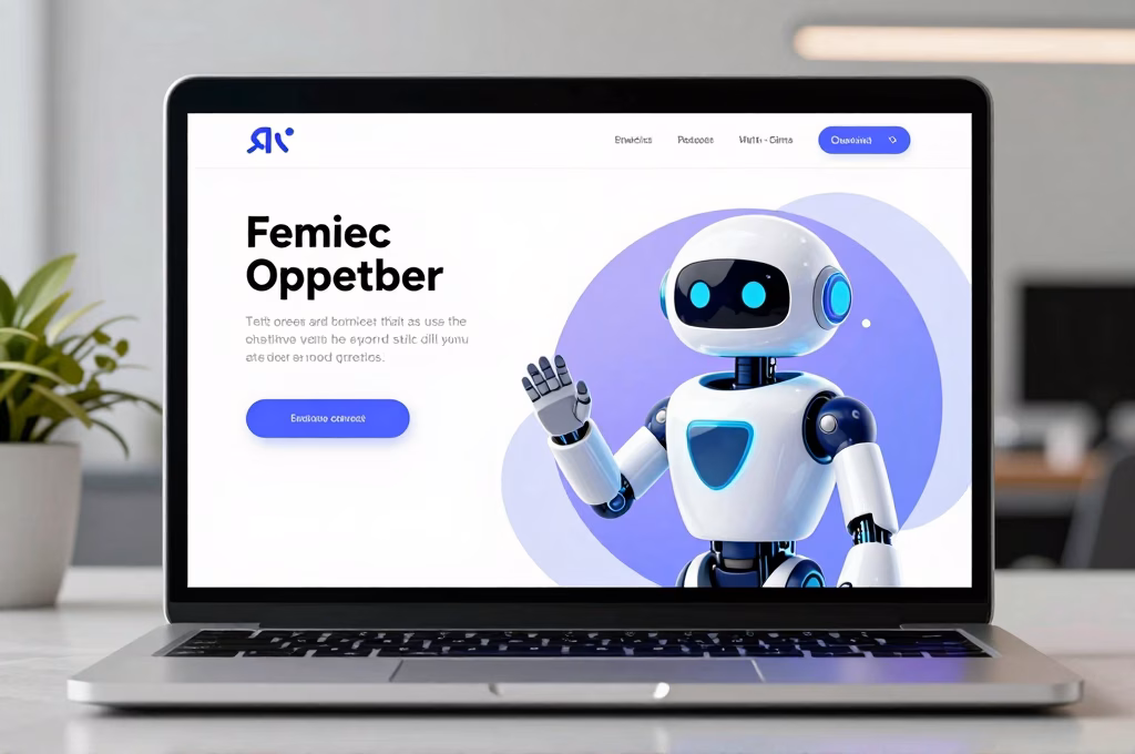 Chatbot IA intégré sur un site web professionnel