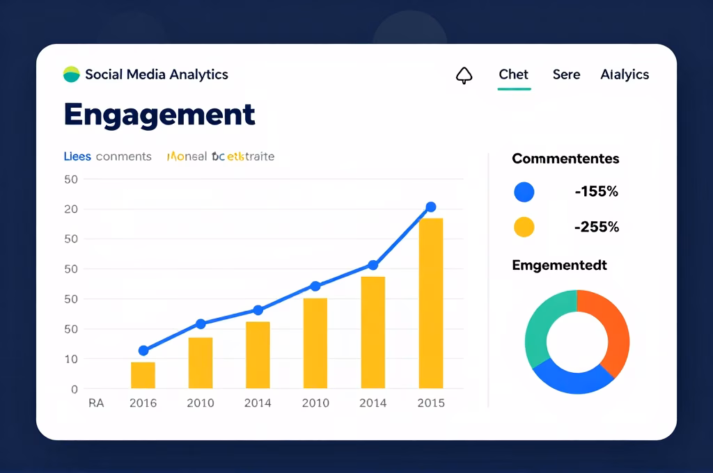 Illustration créer du contenu engageant sur les réseaux sociaux